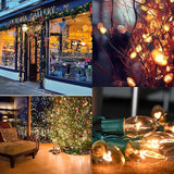 SUNSGNE C9 Clear Christmas Lights 25Ft Outdoor Christmas String Lights with 26 Clear Light Bulbs for Outdoor Patio | Lumora