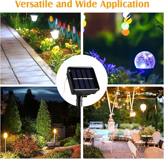 6 Set Replacement Solar Panel 1.2v 600ma Replacement Parts for Solar Lights with 6.56ft Power Cord Waterproof Solar | Lumora