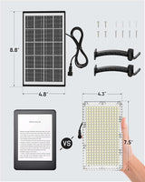 JACKYLED Solar Lights Outdoor 299 LED 1000 Lumens Bright Solar Wall Spotlight with 4000mAh Battery IP65 Waterproof | Lumora