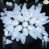C9 LED Christmas Lights Outdoor, 81 Feet 100 LED String Light with Timer & 8 Lighting Mode, Waterproof Commercial | Lumora