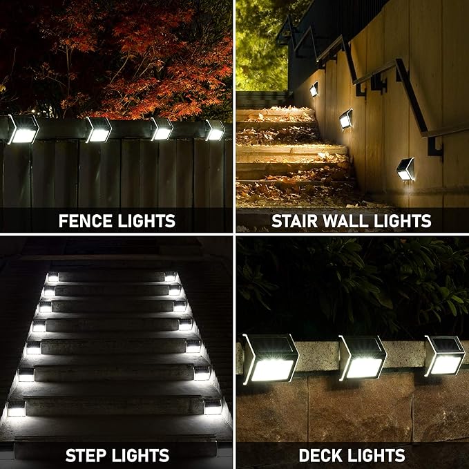 SOLPEX 24 Pack Solar Outdoor Lights,12 Pack Step Light,12 Pack Ground Light,Waterproof Solar Lights for | Lumora