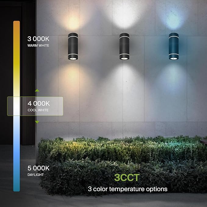 ASD 2 Light LED Indoor & Outdoor Wall Light Fixture | 18W 1180LM 3000K-5000K 100-277V Cylinder Up Down Lights | | Lumora