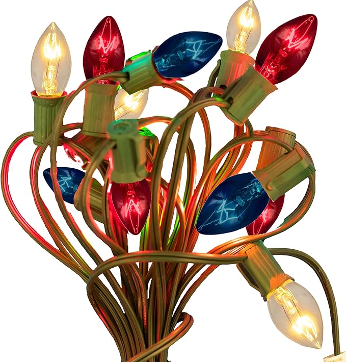 EST. LEE DISPLAY L D 1902 C7 4th of July Light Bulbs, Transparent Multi-Colored - Outdoor Lighting Accessory | Lumora