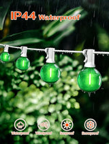 25 Pack Green G40 LED Bulbs, Commercial Grade E12 Base Replacement Bulbs for Outdoor Patio String Lights - 0.6W LED | Lumora