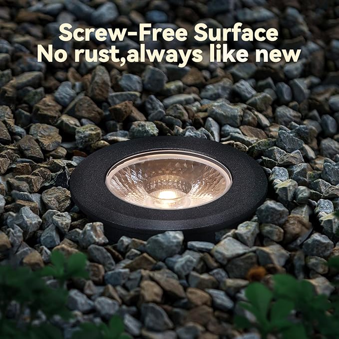 LEONLITE 12-Pack 3W 5CCT Well Lights Landscape LED In Ground, 12-24V AC/DC Low Voltage, CRI90 IP67 Inground Well | Lumora