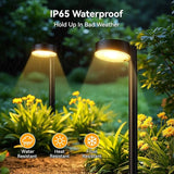 12 Pack Solar Pathway Lights Outdoor, 12 Brighter LED Solar Lights Outdoor Waterproof, Up to 12 Hrs Modern Solar | Lumora