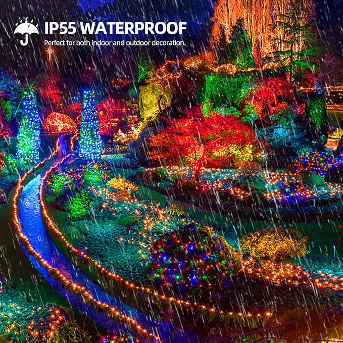 1000 LED 328ft 8 Modes with Timer Christmas String Lights IP55 Outdoor Waterproof UL Certificated Indoor Fairy | Lumora