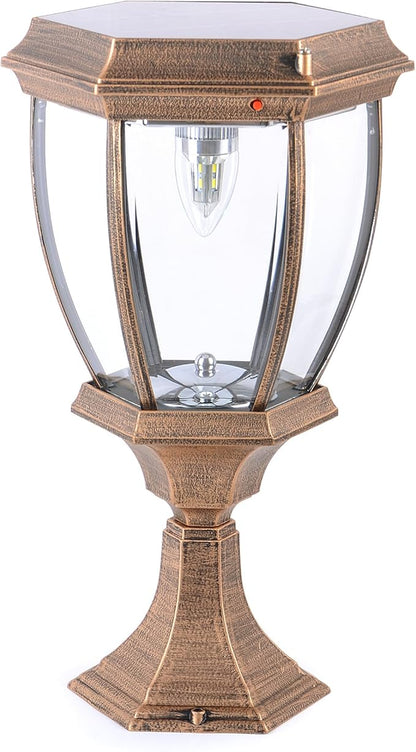 Kendal Large Outdoor Solar Powered LED Light Lamp (Bronze)