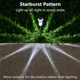 DenicMic Solar Lights Outdoor 10 Pack Waterproof 6000K Cold White LED Stainless Steel Stake Outside Lights for Yard | Lumora
