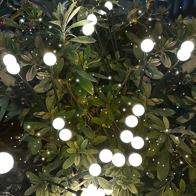 BOSSERN 2025 Solar Lights Outdoor Waterproof, 4 Pack Solar Garden Lights, Firefly Light Outdoor Waterproof, Twinkle | Lumora