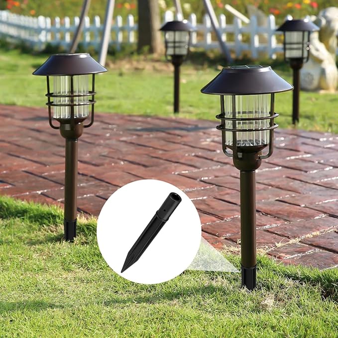 10 Pcs Solar Light Replacement Spikes for Outdoor Garden Lights - Durable Abs Plastic Stakes for Pathway and | Lumora