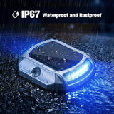 VOLISUN Solar Driveway Lights Dock Deck Lights 4-Pack,2 Colors in 1, LED Solar Powered Waterproof Outdoor Warning | Lumora