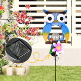 Animal Modeling Design Garden Decor Solar Lights Owl Lawn Light, for Yard Outdoor Decorations Ground Inserted | Lumora