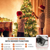 105FT 300LEDs Christmas Lights Outdoor Indoor 8 Modes for Christmas Tree Party Decoration, 100% UL Listed (Warm | Lumora