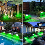 nipify 4 Pack Solar Spot Lights Outdoor, Solar Powered Waterproof Spotlight, Landscape Lighting for Outside Yard | Lumora