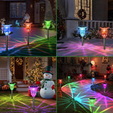 Solar Pathway Lights Outdoor 6 Pack, 10 Modes RGB Color Changing & White Solar Garden Lights, 17.5" IP65 Waterproof | Lumora