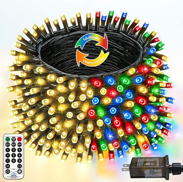 300 LED 99 FT Color Changing Christmas Lights with Remote and Timer, Fairy String Lights with 11 Lighting Modes & | Lumora