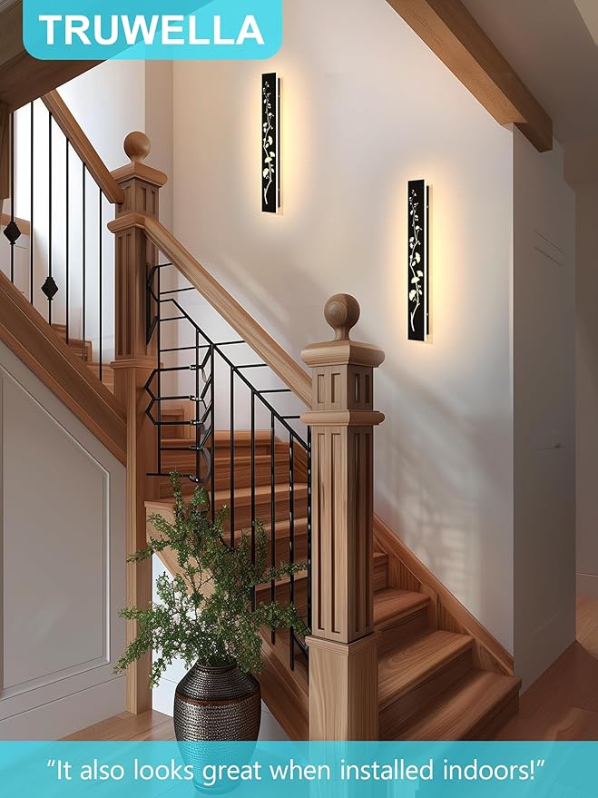 Modern Outdoor Wall Lights 44.9 inch LED Long Wall Sconce 3000K Exterior Light Fixture Porch Lights 40W Exterior | Lumora