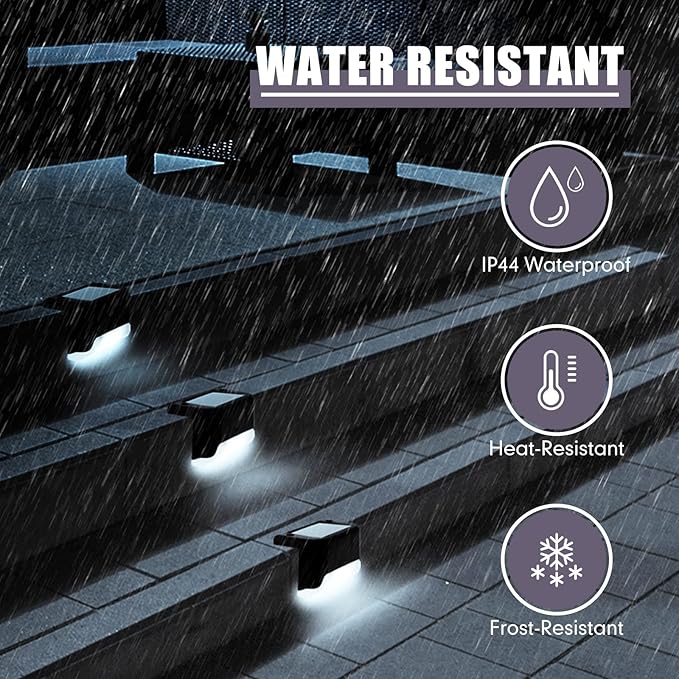 Tuanse 36 Pack Solar Deck Lights Outdoor Step Waterproof LED Stairs Lights Outside Fence Step for Pool Garden Wall | Lumora