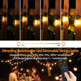 100FT A39 Outdoor String Light Bundle with Dimmer Plug for Patio Backyard Garden Decor | Lumora