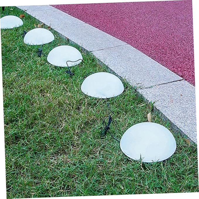 NUOBESTY Garden Decor Solar Pathway Light Easy to Move Solar Lawn Lamp No Tools Required Hemisphere Shape