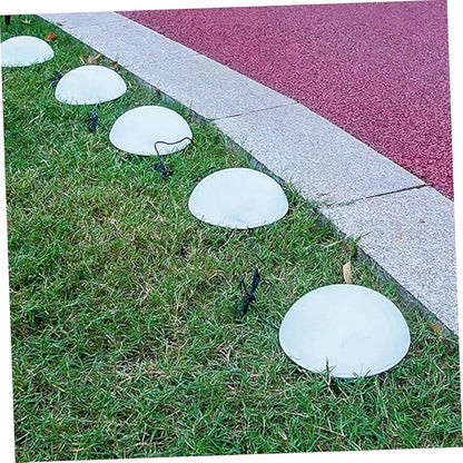 NUOBESTY Garden Decor Solar Pathway Light Easy to Move Solar Lawn Lamp No Tools Required Hemisphere Shape