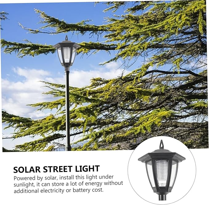 HANABASS Outdoor Solar Decorative Lanterns for Garden Yard & Patio Vintage European Style Hanging LED Landscape Lights for Lawn & Pathway Illumination