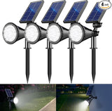 Solar Spot Lights Outdoor, 36 LEDs 1000LM Adjustable Solar Lights Outdoor Waterproof, 2-in-1 Solar Powered | Lumora