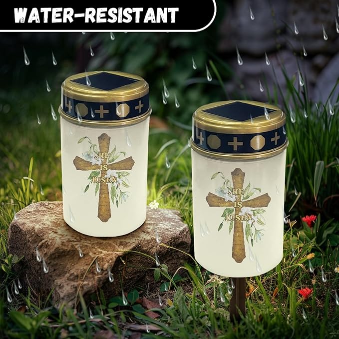 Cross Solar Outdoor Lights Solar Stake Lights Waterproof Landscape Lighting,Solar Garden Lights Decoration for | Lumora