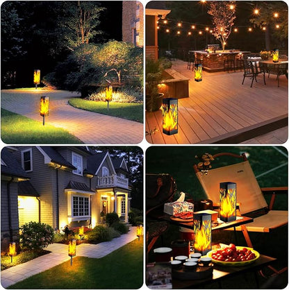 TomCare Solar Lights Upgraded Lantern With Pathway Lights