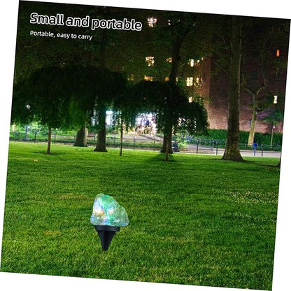 Yardwe LED Solar Garden Lights Decorative Pebble Shape Pathway Lights for Outdoor Walkways Automatic Sensor for Energy Saving for Lawn and Landscape Decor