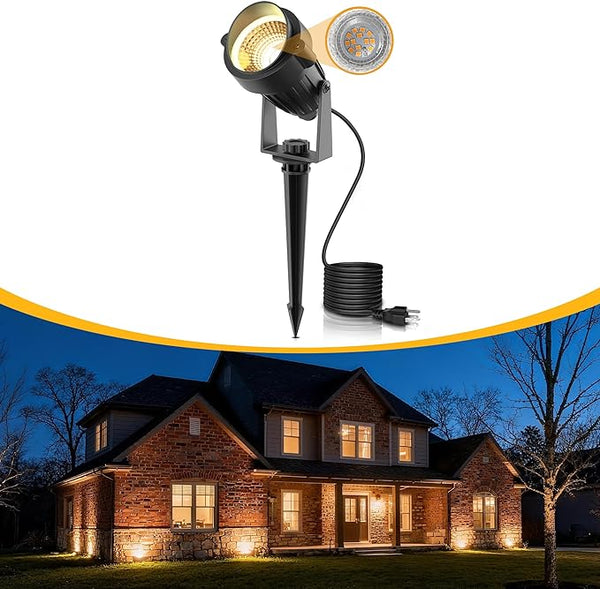 L LOHAS LED 5W Plug in Spotlight Outdoor, 3000K Warm White Landscape Lighting, IP66 Waterproof Spot Lights for | Lumora