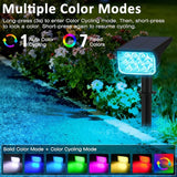 Halloween Solar Color Changing Lights Outdoor 7 Lighting Modes Waterproof IP65 Multicolor Landscape Spotlights | Lumora