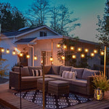 String Light Hanging Kits, 450FT Coated Stainless Steel 304 Wire Rope, Outdoor Black Guy Wire kit w/Expansion Hook | Lumora