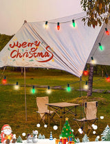 C9 LED Christmas Lights Outdoor 25Ft Outdoor Christmas Decorations String Lights Waterproof with 26 C9 LED Red | Lumora