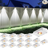 VOLISUN Solar Fence Lights, Fence Lights Solar Powered, IP65 Waterproof LED, RGB Color - Outdoor Path Light | Lumora