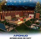 APONUO Solar Step Deck Fence Lights, Outdoor Waterproof Led, 1.77x3.14x1.73in, Black, Warm White, 16 Pcs, Path | Lumora