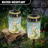 Cemetery Decorations for Grave Lily Solar Cross for Cemetery Grave Waterproof Dusk to Dawn - Outdoor Path Light | Lumora