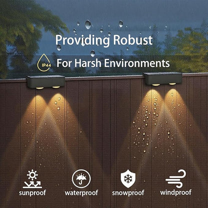Solar Lights Outdoor Waterproof, WL09M-T RGBWW Spotlight Lens, Solar Lights Outdoor Decorative, 10 Colors for Patio, Garden Walls (MIN)