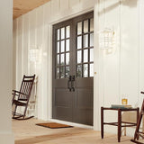 Kichler Beacon Square 14.25" Outdoor Wall Light in White, 1-Light Exterior Wall Sconce with with Clear Hammered | Lumora