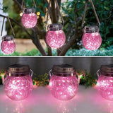 Hanging Outdoor Solar Lights,VGE 2 Pack 30LED Cracked Glass Ball Decorative Lights,Solar Powered Waterproof | Lumora