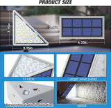 NIORSUN Solar Step Lights,12 Pack Cool White Solar Stair Lights Outdoor Waterproof IP67 Auto On Off,Solar Lights | Lumora