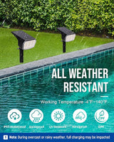 Solar Spot Lights Outdoor Waterproof 6 Pack IP65, 63 LED 3 Lighting Modes Spotlights for Yard Garden House Garage | Lumora