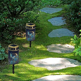 Butterfly Moon Flower Cemetery Solar Lights Garden Solar Lights Outdoor Solar Stake Lights with Led Warm White | Lumora