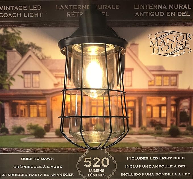 Manor House Vintage LED Coach Patio/Porch Light - Outdoor Wall Light | Lumora