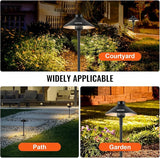 VEVOR 8 Pack Low Voltage Landscape Path Lights, 3W 210LM 12V-24VAC/DC Outdoor LED Pathway Lighting, 3000K Warm | Lumora