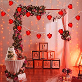 Red Heart String Lights, 8.5Ft Valentines Day Decorations Light with 10 LED Red Heart - Decorative Outdoor Light | Lumora