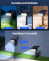 Koicaxy Solar Lights Outdoor Waterproof 4 Pack IP65, 100 LEDs 4 Light Modes, Higher Charging Efficiency, Auto | Lumora