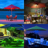 Umbrella Light Battery Operated, 16 RGB Color Changing Patio Umbrella Lights with Remote, Outside Under Umbrella | Lumora