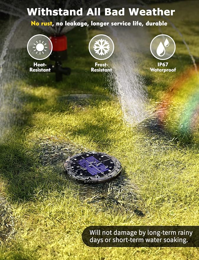 Color Changing Solar Ground Lights with 33ft Long Distance Remote Control - Flat Solar Lights Outdoor Waterproof | Lumora
